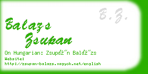 balazs zsupan business card